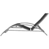 vidaXL Sonnenliegen mit Tisch Aluminium Schwarz -  Produktbild-Vorschau 6