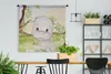 MuchoWow® Wandteppich Wandbehang Nilpferd - Dschungel - Produktbild-Vorschau 2
