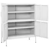 vidaXL Úložná skříň bílá 80x35x101,5 cm Ocel Náhled obrázku produktu 5