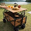 Chariot de plage pliable LUARO avec table 2 en 1 Voir les images du produit 18