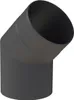 Ø 120 mm Ofenrohr Bogen 45° - schwarz Produktbild-Vorschau 1