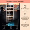 Armoire à vin Klarstein, slim, porte en verre, 2 zones, Voir les images du produit 4