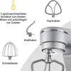 KLAMER Küchenmaschine 1800W, Knetmaschine mit 6 Liter Produktbild-Vorschau 3
