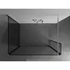 Mexen Kioto Duschwand Walk-in 110 x 100 x 40 cm, schwarzes Produktbild-Vorschau 4