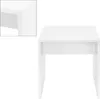 A white stool on a white background. Produktbild-Vorschau