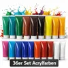 Acrylfarbe 36 Stück Malfarbe Künstlerfarbe Acrylfarben Produktbild-Vorschau 1