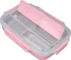Tepelná izolácia Bento Lunch Box 3 mriežky nepriepustné 304 Náhľad obrázku produktu 5