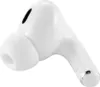 A close-up studio shot of a single white wireless earbud. Produktbild-Vorschau