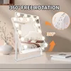 ZELURXX Zrcadlo, s 12 LED diodami, 3 barevné režimy, Náhled obrázku produktu 3