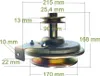 Frizione meccanica per lama MTD Massey Ferguson Cub Cadet Anteprima dell’immagine prodotto 2