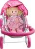 Milly Mally Doll Pram Dori Prestige 60 Cm Rose/Gris Voir les images du produit 5