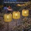3er Set Solar Gartenstecker Windlicht Solarleuchten mit Produktbild-Vorschau 2