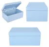 Caja de madera grande azul de Creative Deco para guardar Vista previa de la imagen del producto 5