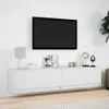 vidaXL TV-Wandschrank mit LED Weiß 180x31x38 cm Produktbild-Vorschau 4