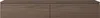A close-up view of a wooden TV stand with two doors. Voir les images du produit
