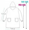Langer Deckenpullover XXL - Kuscheldecke mit Ärmeln - Produktbild-Vorschau 4