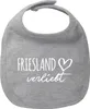 Huuraa Baby Lätzchen Friesland verliebt Heather Grey Produktbild-Vorschau 1