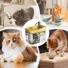 A collage of images showing cats interacting with water and food, and a pet water fountain. Produktbild-Vorschau