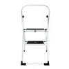 A white two-step folding stepladder is shown against a white background. Podgląd zdjęcia produktu