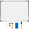 vidaXL Tableau blanc magnétique 90 x 60 cm acier Voir les images du produit 8
