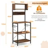 A diagram showing the dimensions of a kitchen shelf unit. Produktbild-Vorschau