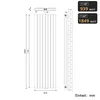 SONNI Radiateur panneau vertical, à deux couches, blanc, Voir les images du produit 3