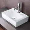 doporro Lavabo à Poser Blanc Vasque Suspendu en Céramique Voir les images du produit 2