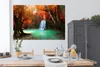 MuchoWow® Poster Herbst - Wasserfall - Wald 180x120 cm - Produktbild-Vorschau 3