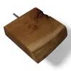 A single wooden shelf with a natural edge is shown against a white background. A screw is partially visible on the left side. Produktbild-Vorschau