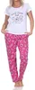 Normann Damen Schlafanzug kurzarm mit langer Pyjamahose - Produktbild-Vorschau 4