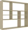 vidaXL Scaffale a muro rovere Sonoma 90x16x78 cm materiale Anteprima dell’immagine prodotto 8