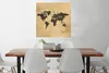 MuchoWow® Poster Weltkarte - Vintage - Reisen 75x75 cm - Produktbild-Vorschau 2