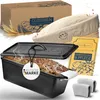 Brotbackform mit Deckel inkl. Gärkorb & Silikongriffe - Produktbild-Vorschau 1