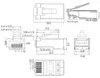 goobay RJ45-connector, CAT 6A, afgeschermd (bulkverpakking) Productafbeelding-voorbeeld 2