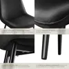 Lot de chaises de salle à manger Monroe aspect velours - Voir les images du produit 5