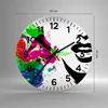 Wanduhr - Rund - Glasuhr - Frau Gesicht Lippen Make-up - Produktbild-Vorschau 3