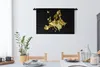 MuchoWow® Wandteppich Wandbehang Karte von Europa - Gold Produktbild-Vorschau 3
