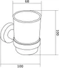 Mexen Remo bicchiere per spazzolini, oro rosa - 7050738-60 Anteprima dell’immagine prodotto 2