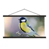 MuchoWow® Textilposter Kohlmeise - Vogel - Zweig 60x30 cm Produktbild-Vorschau 1