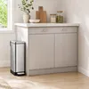 Relaxdays Mülleimer, 15 l, Küche, Bad, entnehmbarer Produktbild-Vorschau 2