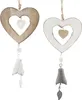 2 Suspensions Déco Coeur Clochette Bois & Métal Voir les images du produit 4