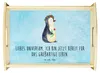 Mr. & Mrs. Panda Tablett Pinguin Blumen - Eisblau - Produktbild-Vorschau 1