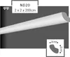 MDEKOR 20 metri di Cornici per Soffitto in Polistirene XPS Anteprima dell’immagine prodotto 3