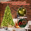 COSTWAY 195cm LED umělý vánoční stromek, vánoční stromek s Náhled obrázku produktu 4