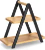 Alzata da portata Zeller a 2 ripiani, bambù, 34x17x32 cm, Anteprima dell’immagine prodotto 1