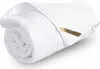 A white comforter is rolled up and displayed against a white background. Podgląd zdjęcia produktu