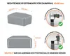 Pfostenkappe 80x60 mm Grau 10 Stück rechteckig Produktbild-Vorschau 2