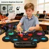 Schlagzeug Tragbares Elektronisches Schlagzeug 9 Drum Pads Produktbild-Vorschau 5