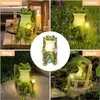 Gartenleuchte, Solarleuchte, Frosch Figuren Draußen Deko, Produktbild-Vorschau 7