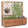COSTWAY Blumenkasten mit Rankgitter, Hochbeet mit Spalier, Produktbild-Vorschau 1